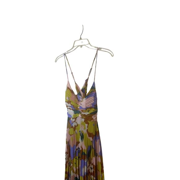 ASTR The Label NWT Sz L Blythe Dress in Lime Rust Floral SOLD OUT Revolve - Picture 5 of 9